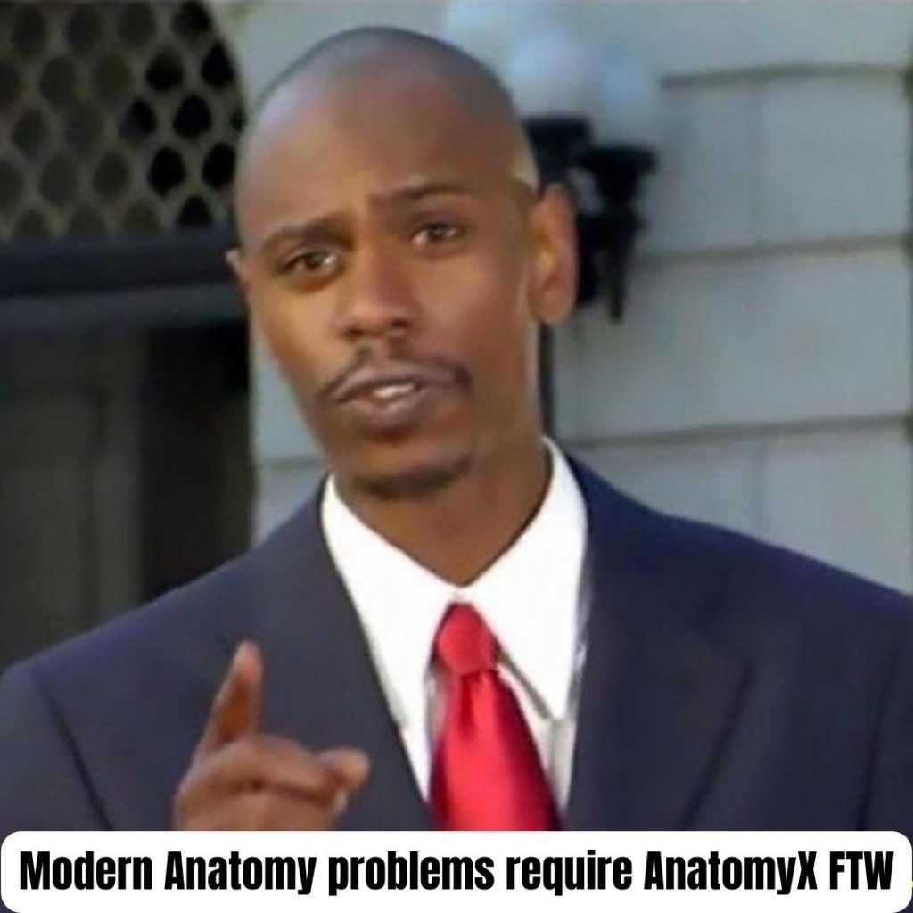 Modern Anatomy problems require AnatomyX FTW