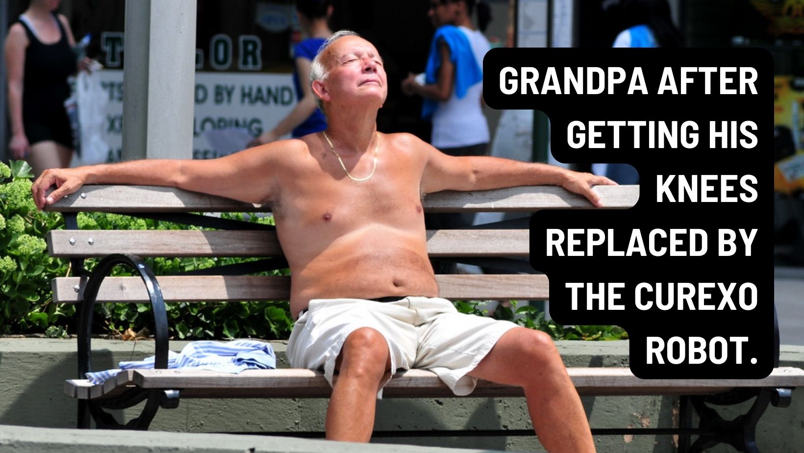 Grandpa after getting his knees replaced by the CUREXO robot_theHotBleep meme2